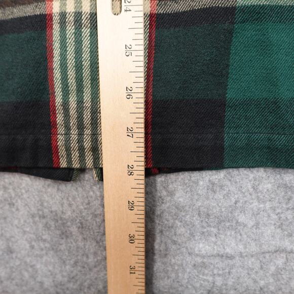 Ralph Lauren Jacket Womens Large Flannel Plaid Full Zip Hooded Hoodie Shacket - Picture 9 of 10